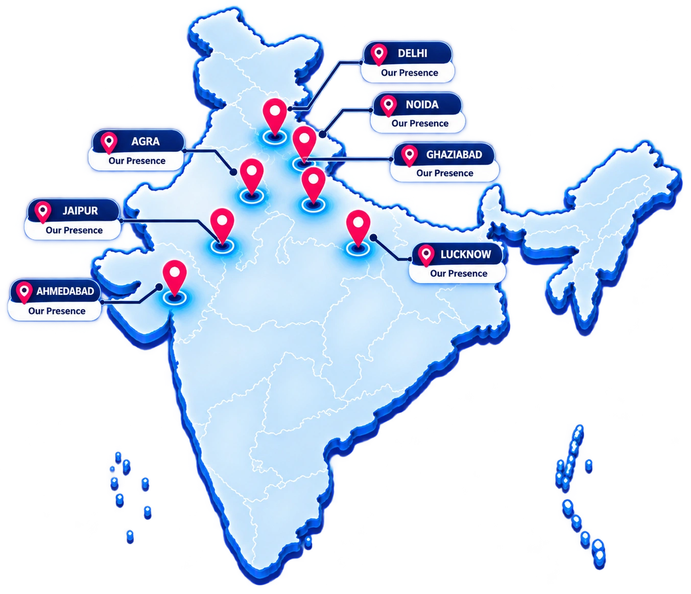 Gray India operational presence across India